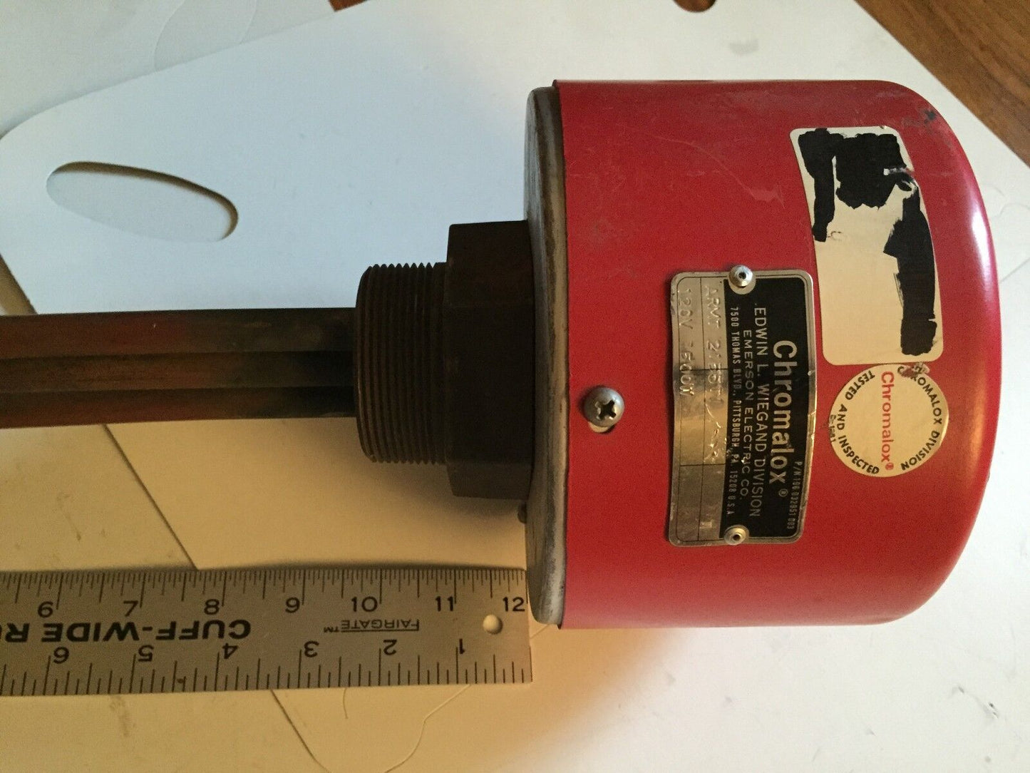 Chromalox Ar-1025,2255T1,Heater Thermostat 120V 1500W,Armt 2155T1,12” Coil,Bu