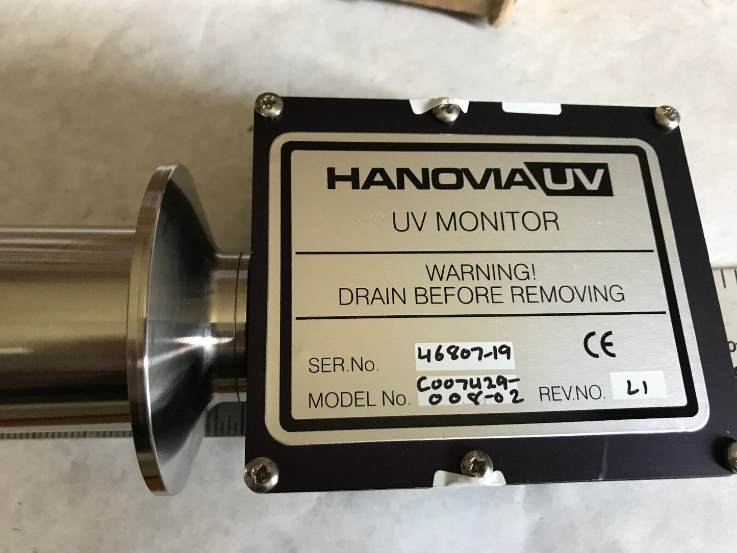 New Hanovia C007429-008-02,Uv Coo7429-008-02 Precision,Calibrated Uv Monitor,Su