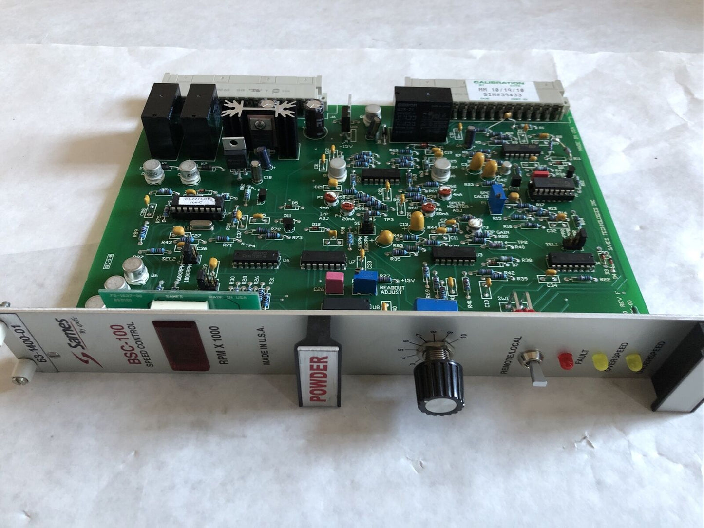 New Sames 63-1400-01 Powder Bsc-100 Rev.F Speed Control Card 72-1386-00,Fi