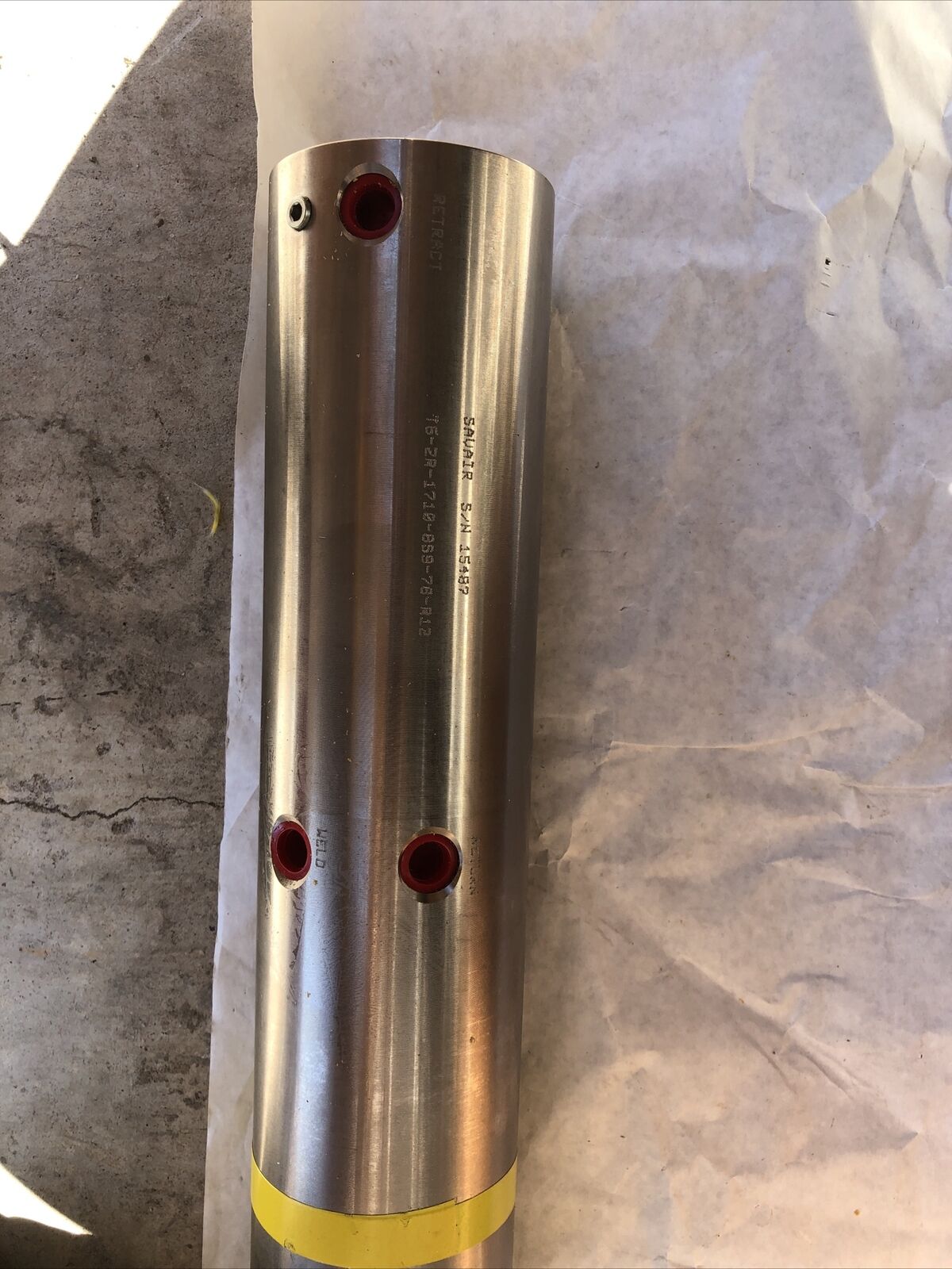 New Savair T6-2R-1710-8S9-78-R12 Pneumatic Cylinder,T6 2R 1710 8S9 76 R12 Air,Ac