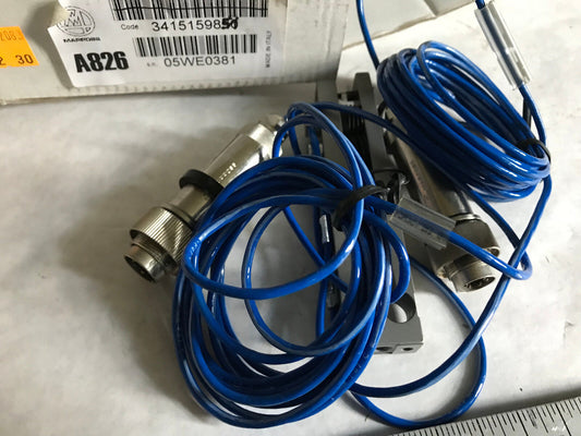 New Marposs A826 Gauge Head W/Cables A 826,Eo