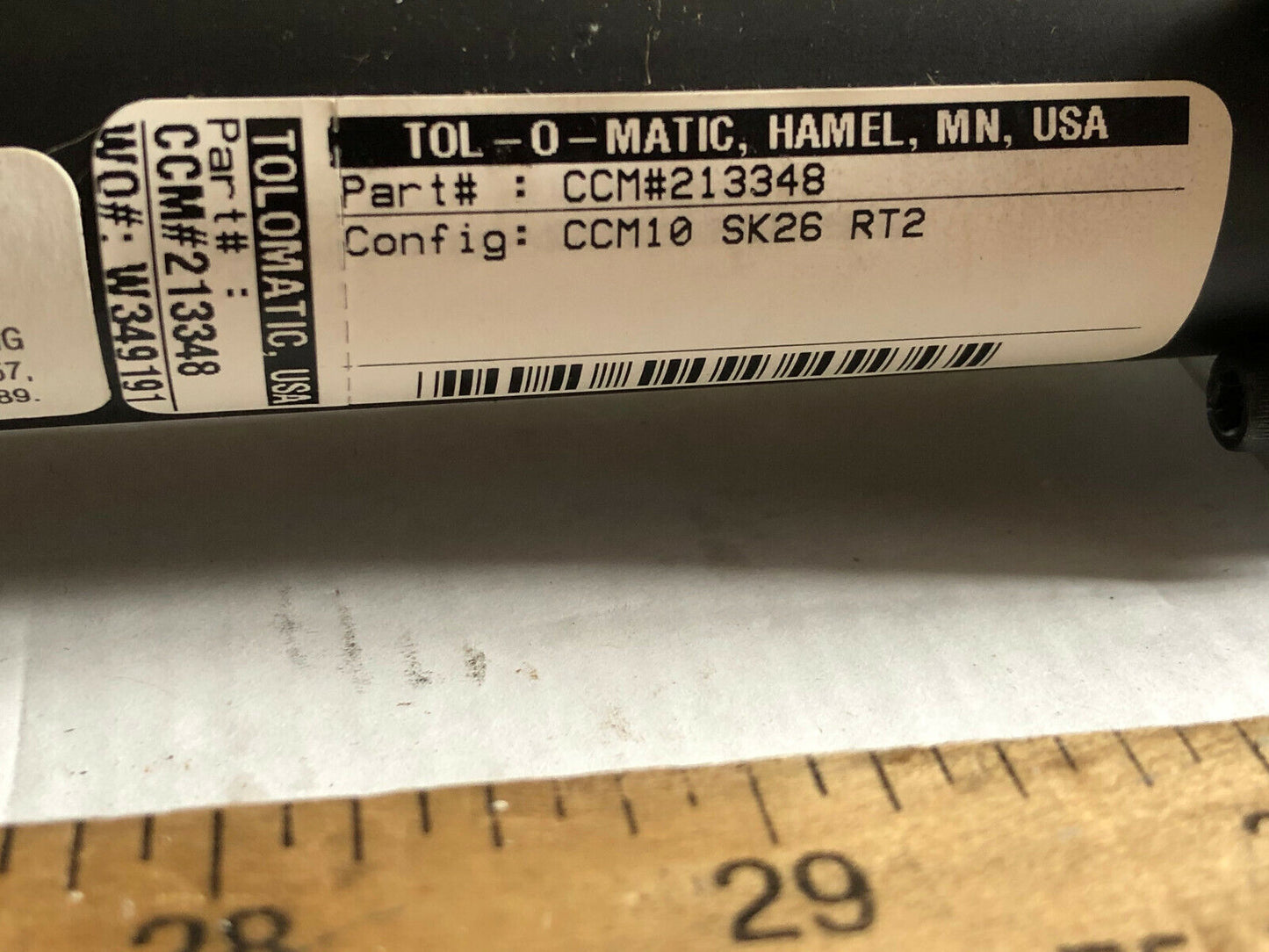 Tolomatic Ccm # 213348 Pneumatic Cable Linear Actuator 670Mm Travel 1/8 Npt,En