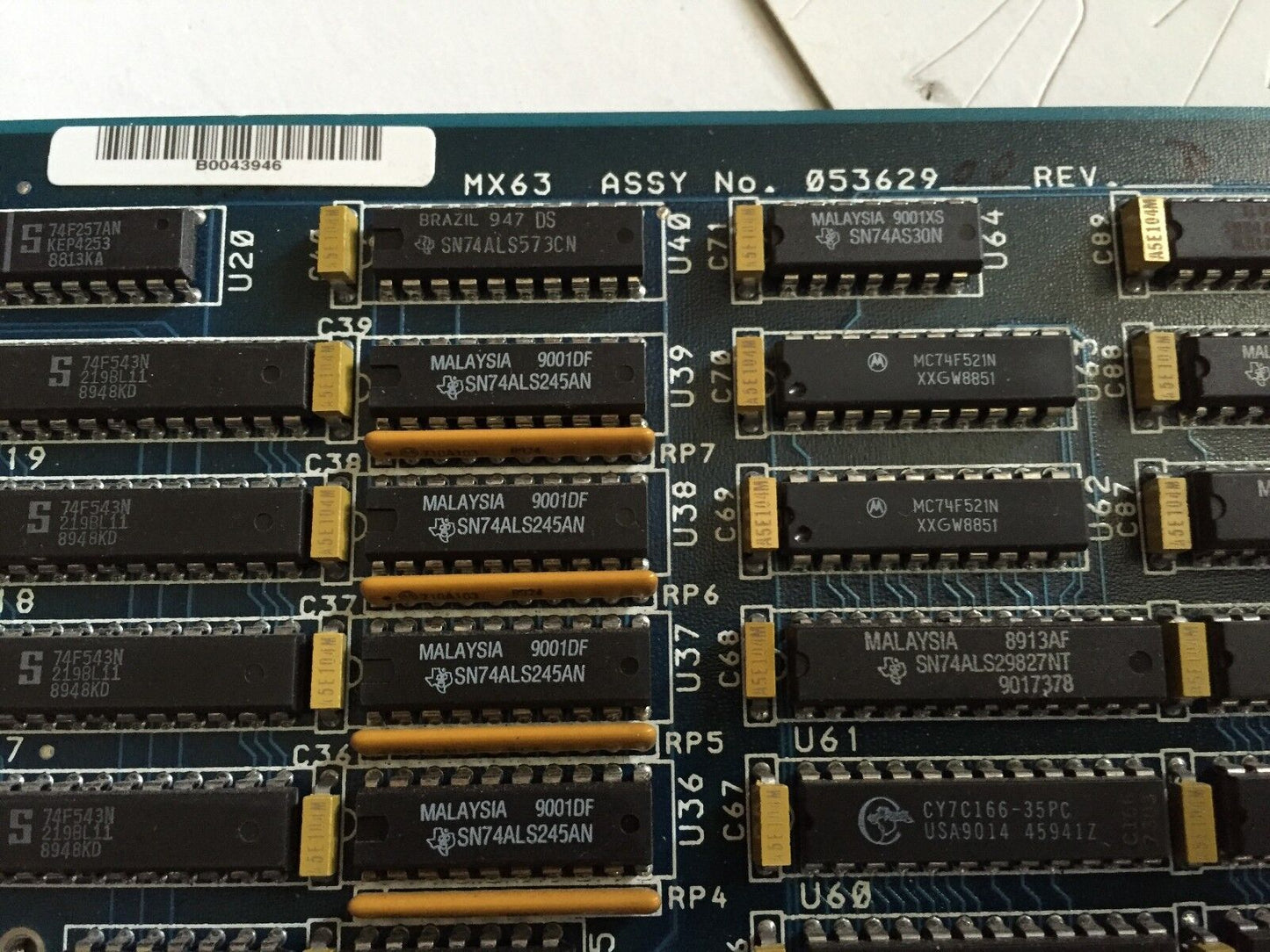 Measurex 08546401 Rev.A,Mx63,053629 Honeywell Mx63 Pcba / Mx63 Cpu,Tc