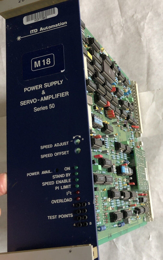 Sieb 26.44.0007.5,Itd 26.50.39 Servo Amplifier Power Supply M18,26.44.0007,Ei