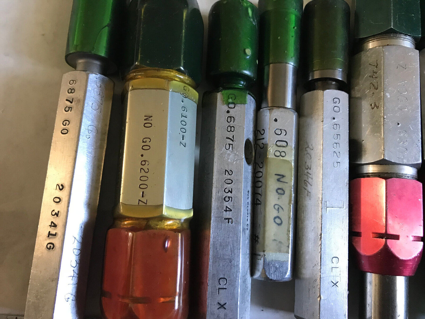 Lot Plug Gage Go Nogo Van Keuren .6100,6200,606,609,594,602,65625,6875,625,Es