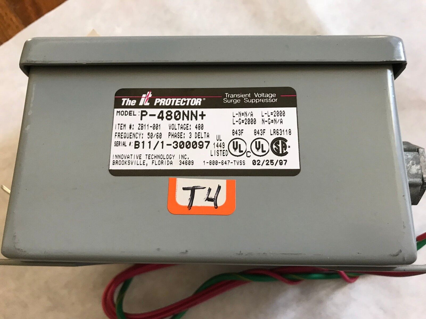 Innovative P-480Nn+ Transient Voltage Surge Suppressor,It Protector P-Plus,Ef