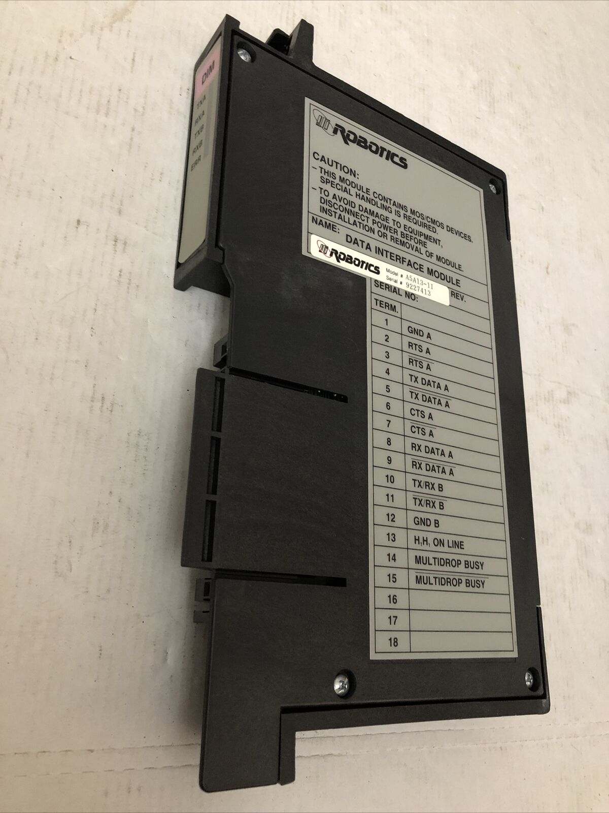 Isi Robotics A5a13-11 Interface Module,Isi Robotics Dim,Ct
