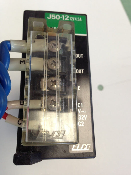 Elco J50-12 12V 4.5A V.Adj Adjustable Switching Power Supply,Fa