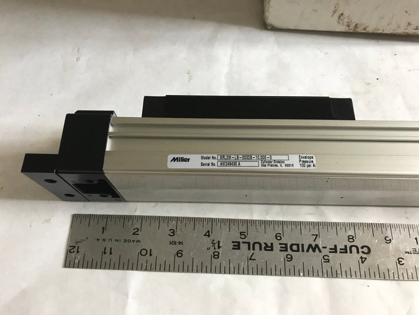 Miller Srl2m Lb 0032B 10.000 0 Pneumatic Linear Srl2m-Lb-0032B 10 Actuator,Aj