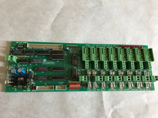 Sciemetric 222 Solid State Relay Module,200 Card Address,Solid State 222,Ag