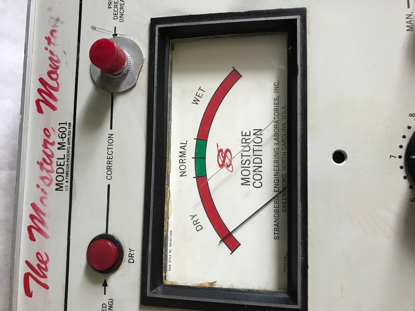 Moisture Monitor M-601 Model M-601 Analog Indicating Plc Controller Wet-Stop,Aa
