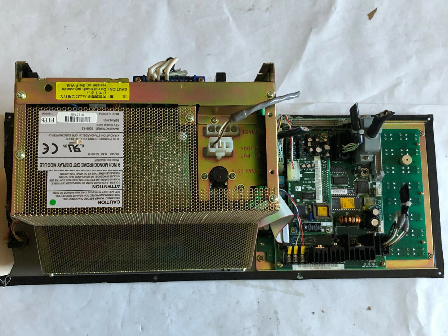 Mitsubishi 40K901a-2,Bn634a547g51,Qy201,9 Inch Monochrome Crt Display,Bm09df,Tn