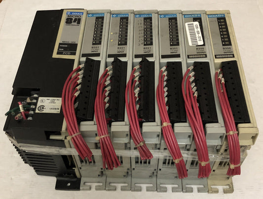 Gould As-M84a-002 Plc System Micro 84 Cpu,I/O's,B351,B350,Cu