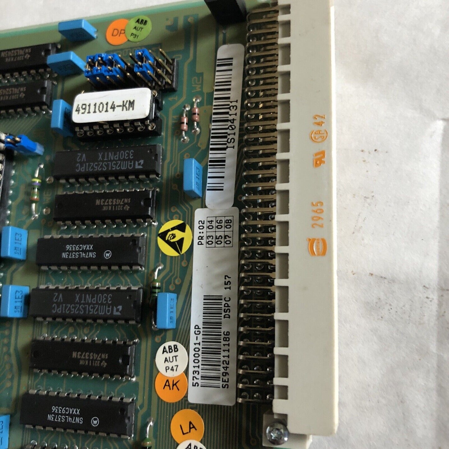 Abb Dspc 157,57310001-Gp/2 Pcb Board  (See Pictures No Memory!!),Ee