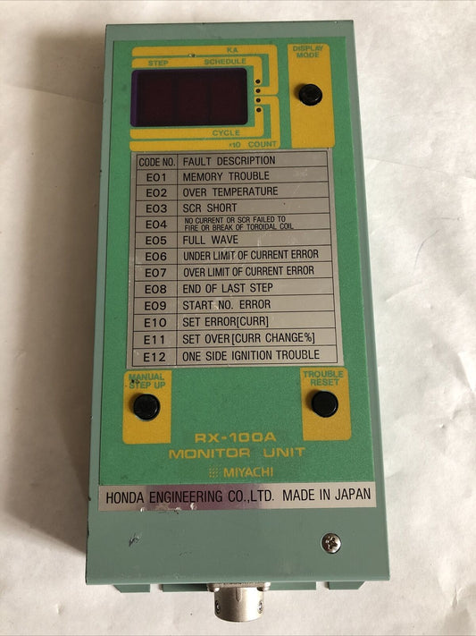 Miyachi  Rx-100A, Honda Monitor Unit Display E01-E12 Code,Fb