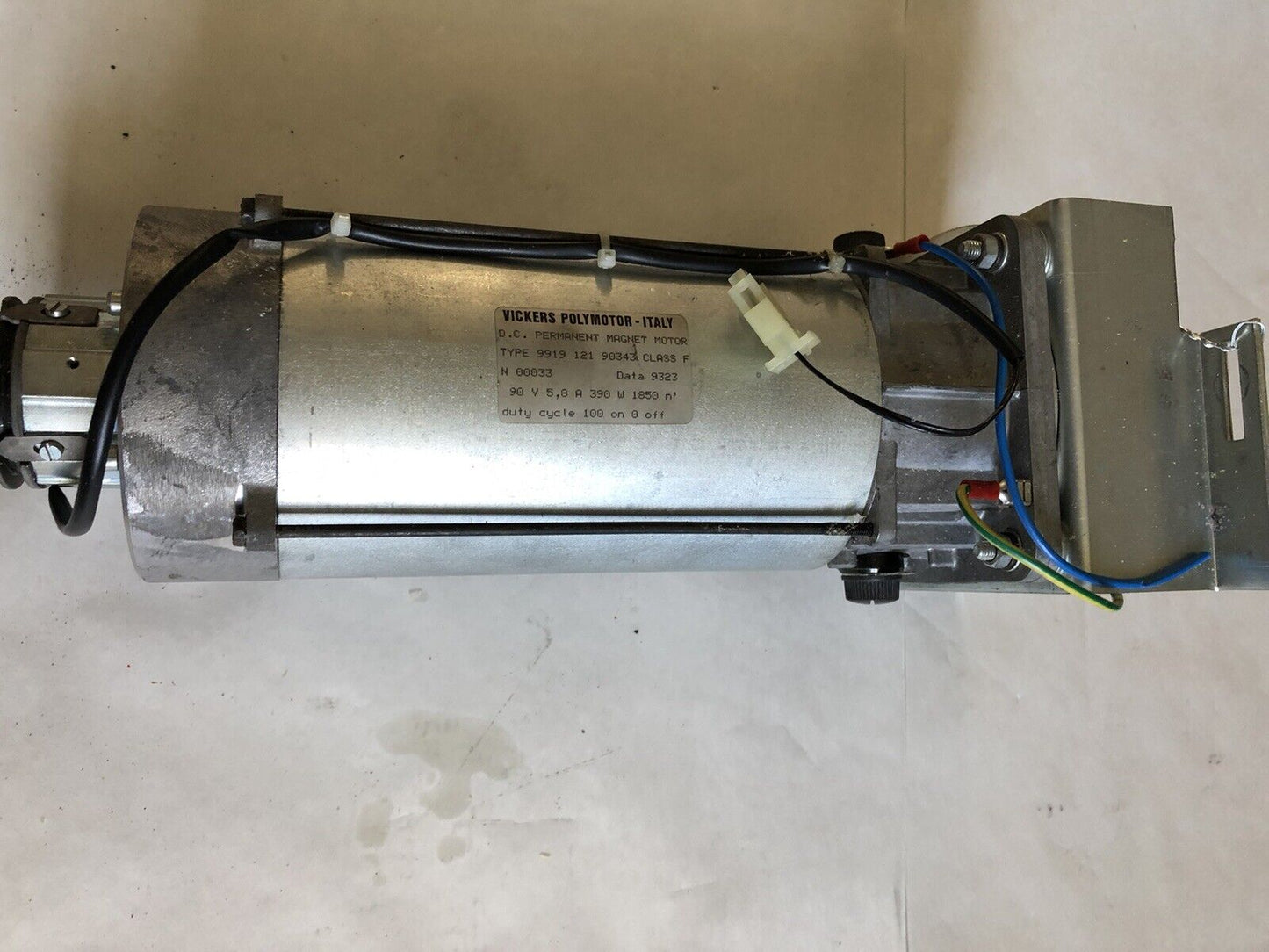 Vickers Polymotor 9919 121 90343 Class F Dc Motor, 90 Vdc, 5.38 Amp,Bt