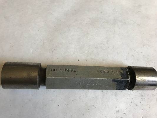 The Pipe Machinery Go No Go Plug Gage,1.2651,1.270,Et