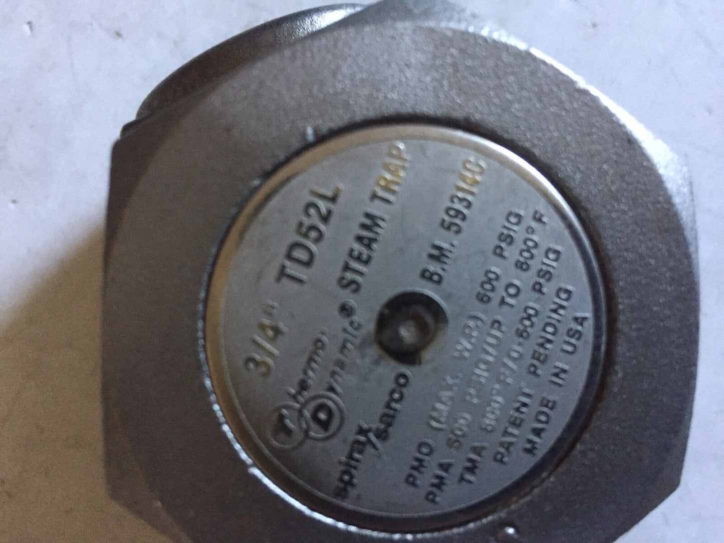 New Spirax Sarco Td52l Steam Trap,3/4" Td52l,B.M. 59314C Thermo-Dynamic,Hj,Ao