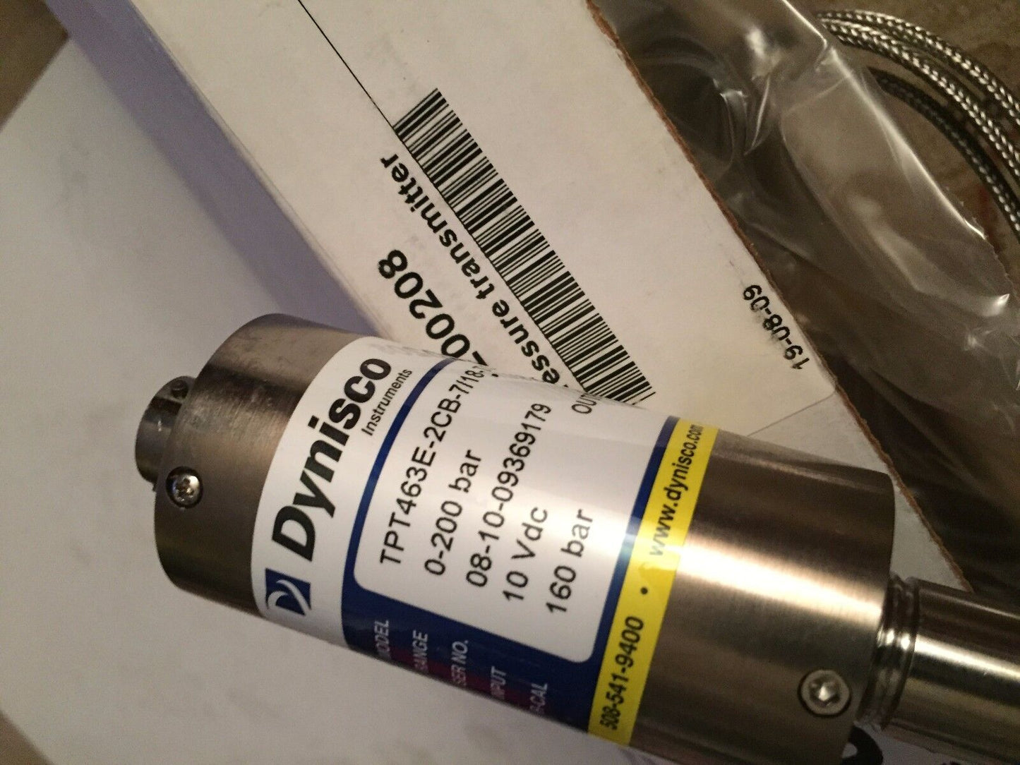 New Dynisco Tpt463e-2Cb-7/18-Tc12,Dyn43200208 Pressure Sensor 0-200Bar,Cu