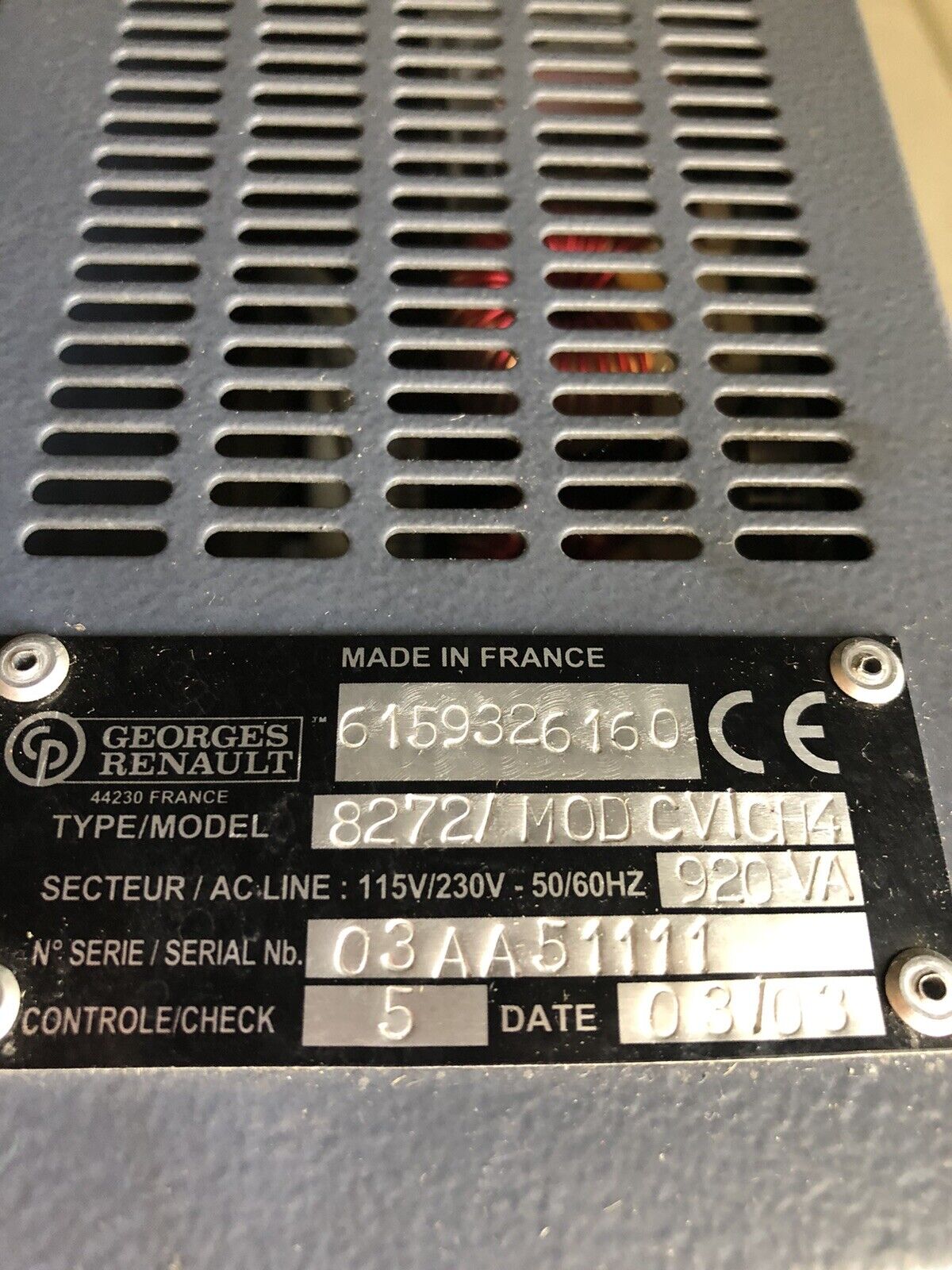 Georges Renault Modcvi Controller 6159326160 8272/Modcv1ch4 8272/Mod Cvich4,Td