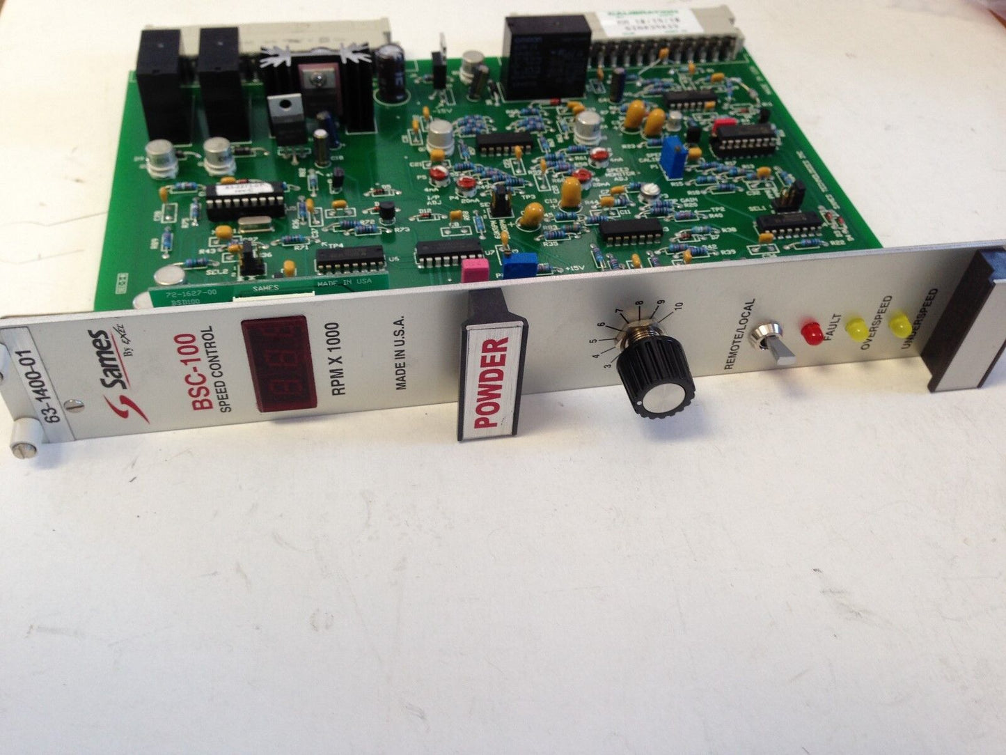 New Sames 63-1400-01 Powder Bsc-100 Rev.F Speed Control Card 72-1386-00,Fi