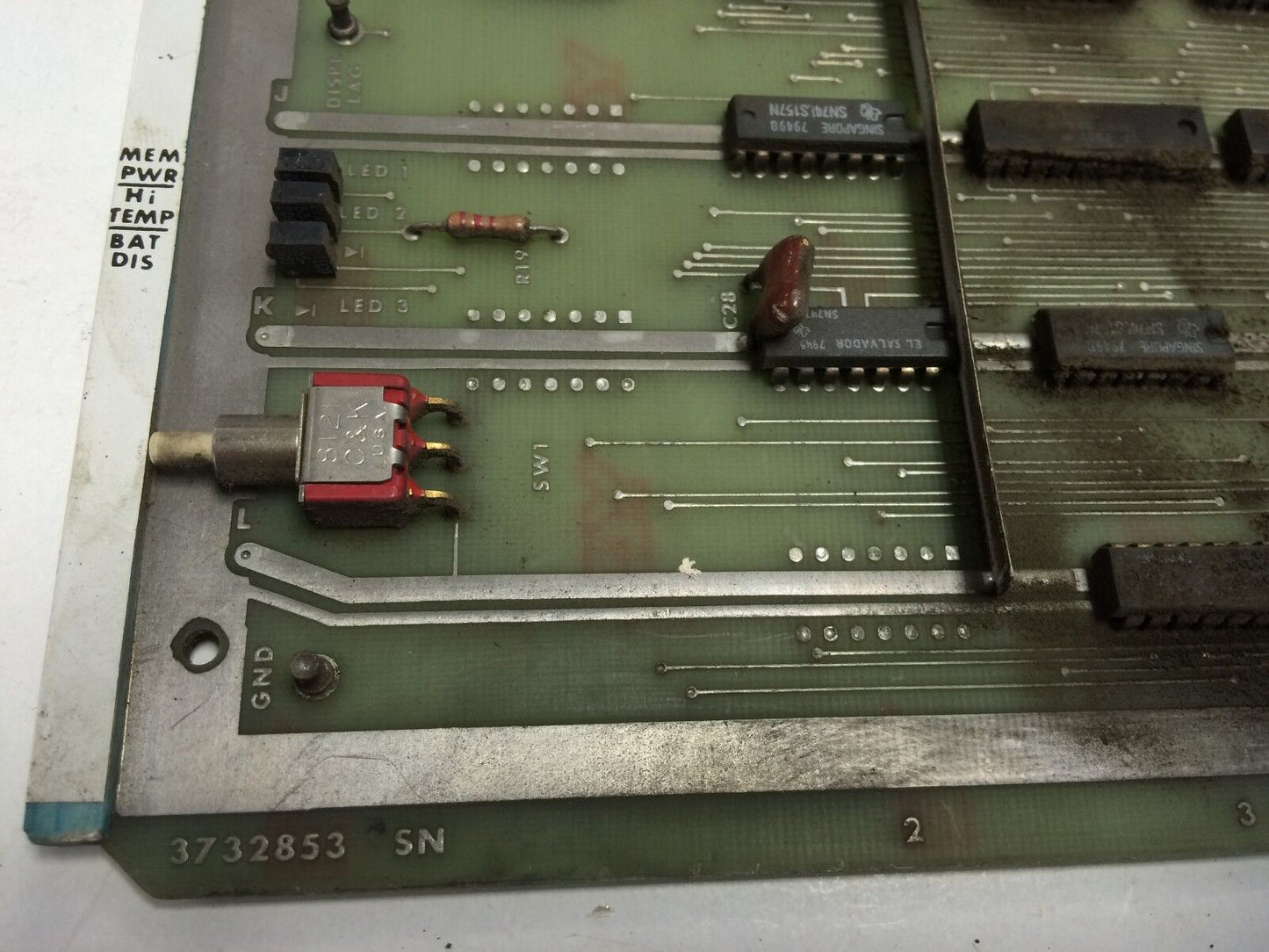 Bendix 3732853,S5m Control Panel Interface,3732853 Sn, T3732854 Pcb  Board,Si