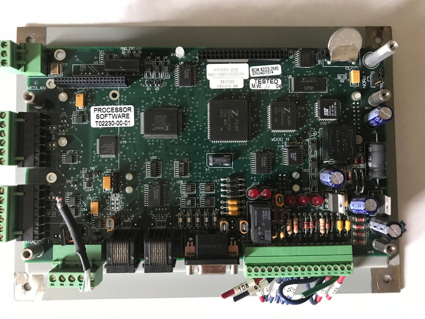 Milling 8223-2M0,2002 Wtc Interface Panel As03391619,Software T02230-00-01,Ec