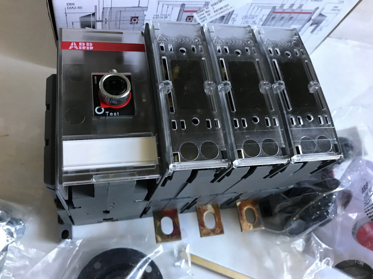 New Abb Os160d03w,1Sca022730r6650 Switch Fuse 160A 690V 3-Nap. Os160d03w-71,Aj