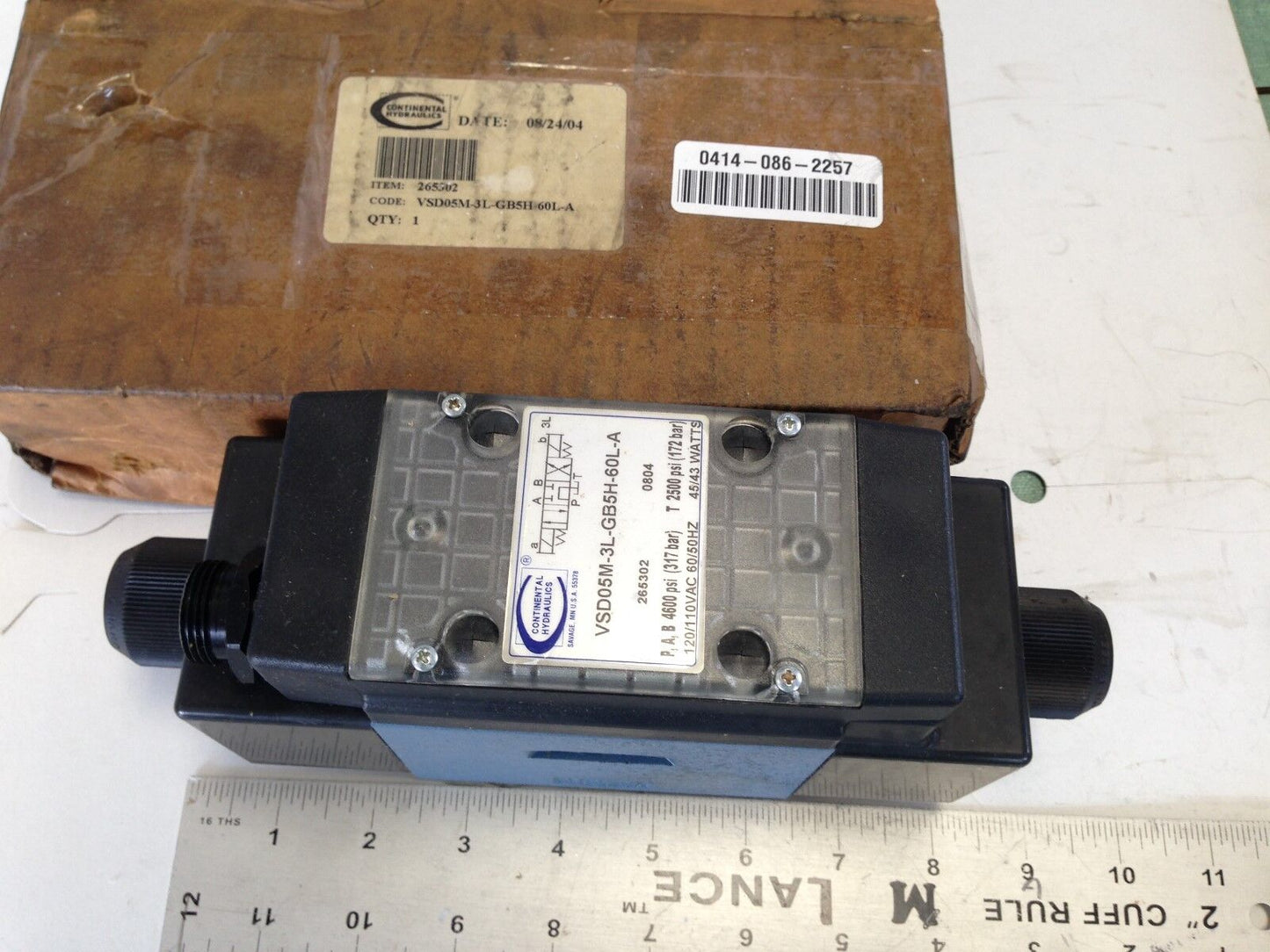 New Continental Vsd05m-3L-Gb5h-60L-A Hydraulic Directional Valve 265302,Dh