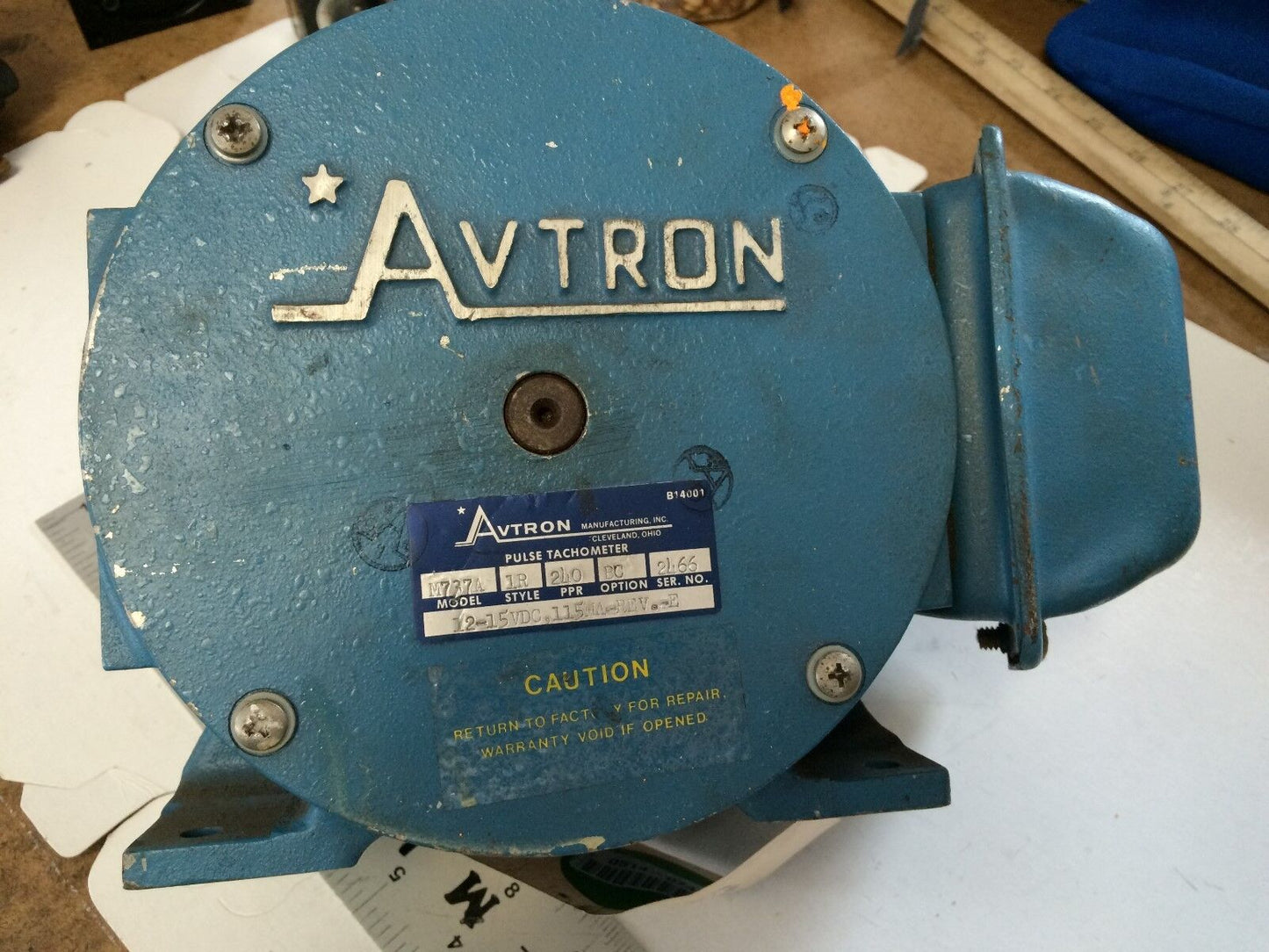 Avtron M737a 1R 240 Bc Pulse Tachometer,12-15Vdc,115Ma,M737a, M727a,Bq