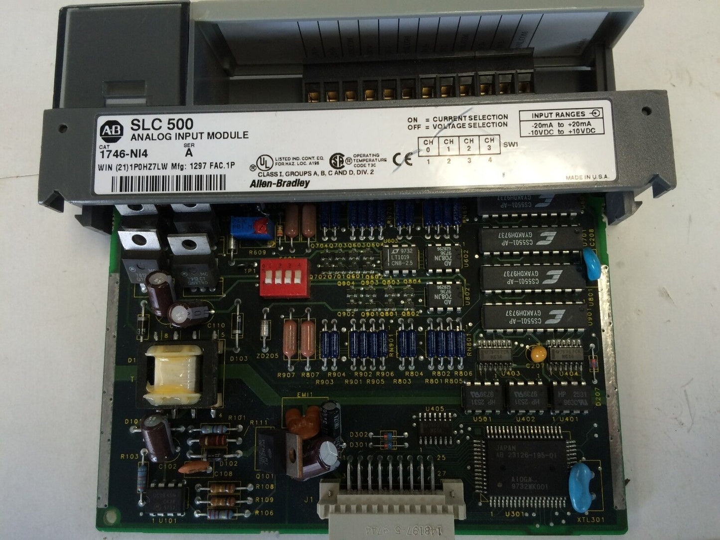 Allen Bradley 1746-Ni4 Scl 500 Analog Input Module,A-B 1746-N14,Fi