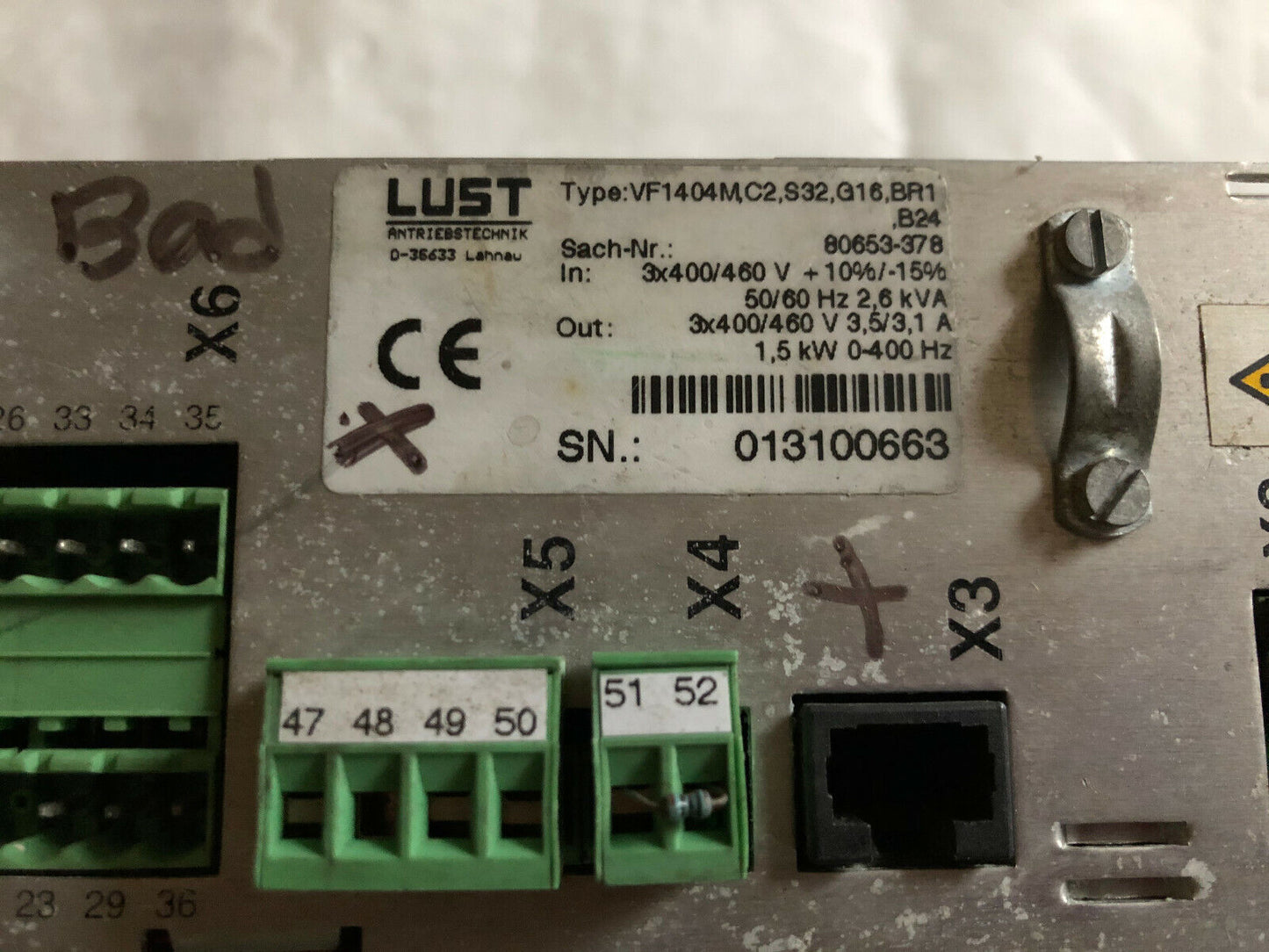 Lust Vf1404m,C2,S32,G16,Br1,B24 Servo Drive,Fm