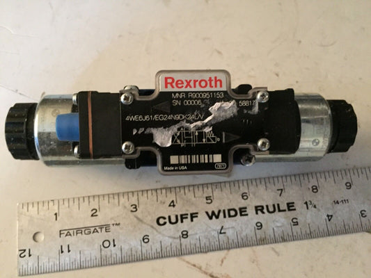 New Rexroth Mnr R900951153,4We6j61/Eg24n9dk24l/V,24Vdc Hydraulic Valve,Sc