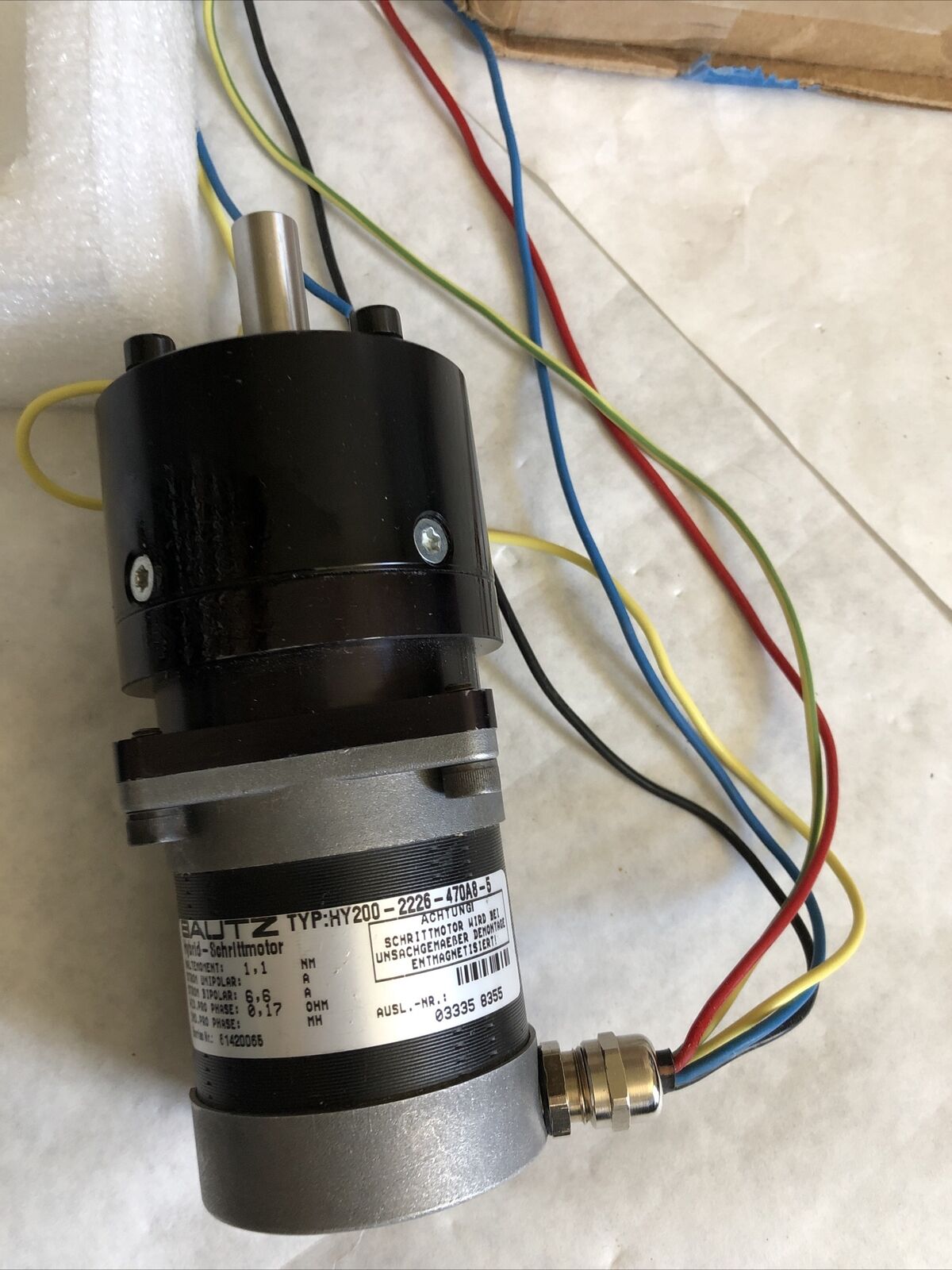 New Bautz Hy200-2226-470A8-5,706853,Hybrid-Schrlttmotor Servo Motor,Eb