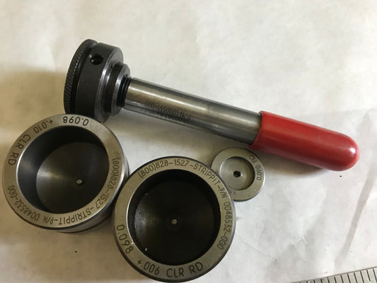 Strippit 0.0980" + .006 Clr Rd Round Punch & Die Set 0200551-000,0048532-000,Eq
