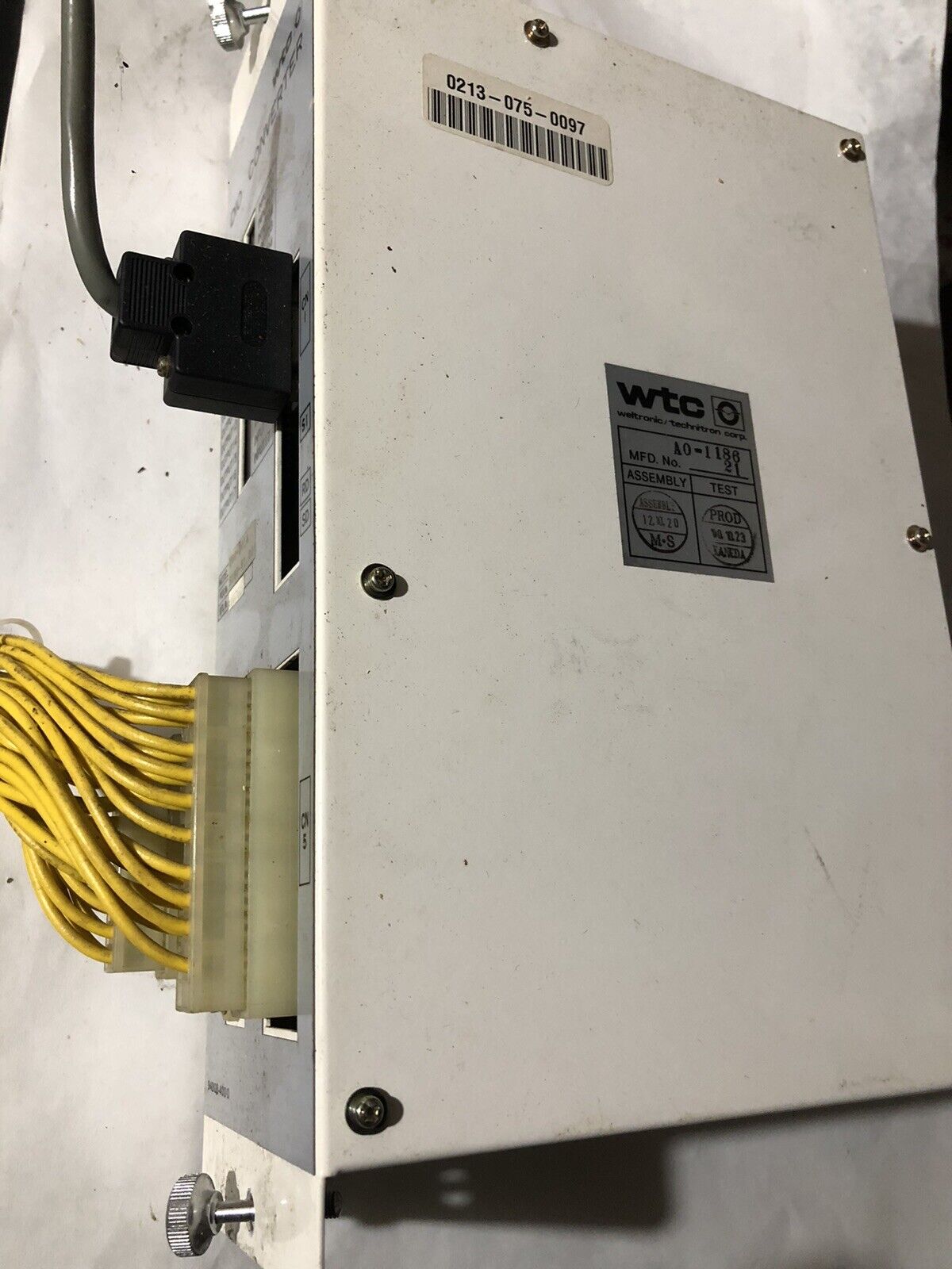 Wtc U60-D01a,94B08-400-0,Wtc A6-1153 Dio Converter,Prog No S180-V1.0,S4,Tn,Eb