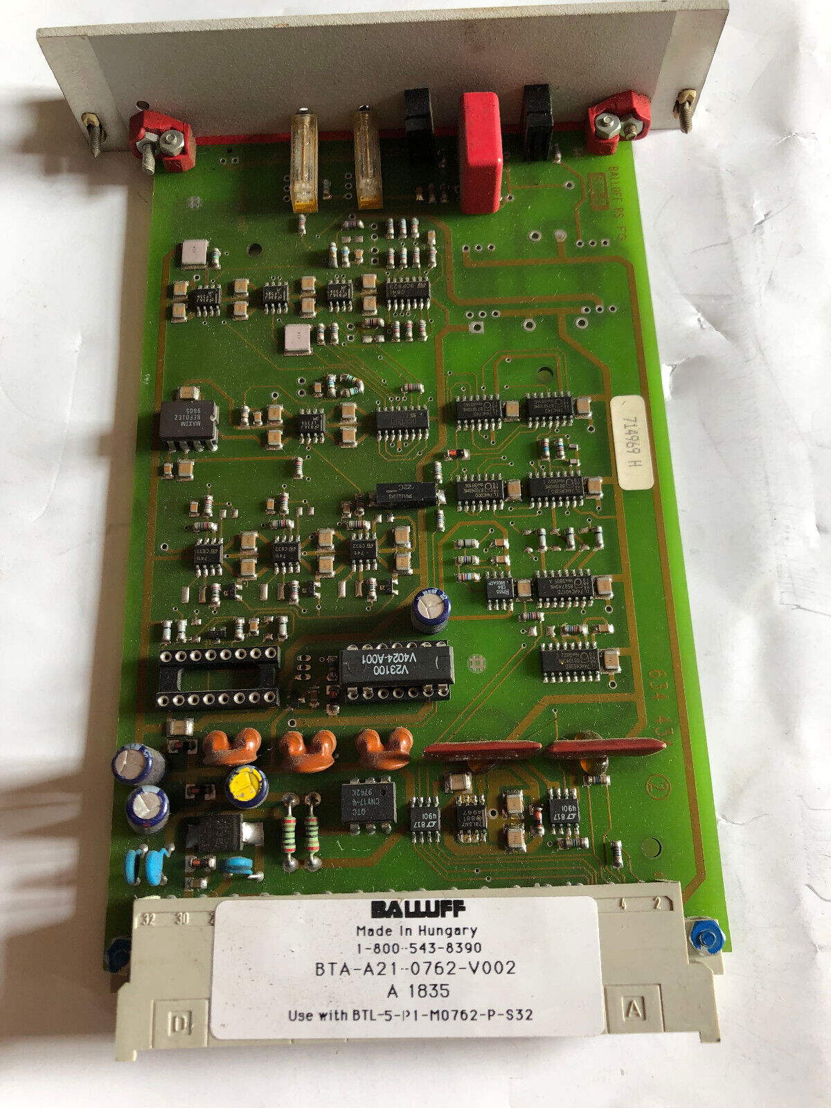 Balluff Bta-A21-0762-V002,Btm0025 Analog Processor Card,Cw,Ak