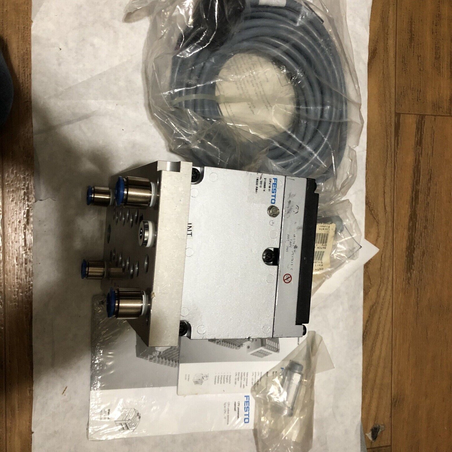 New Festo Cpv18-Ge-Mp-8,007234,Cpv18-Vi 24Vdc, Pneumatic Block Valve,Bg