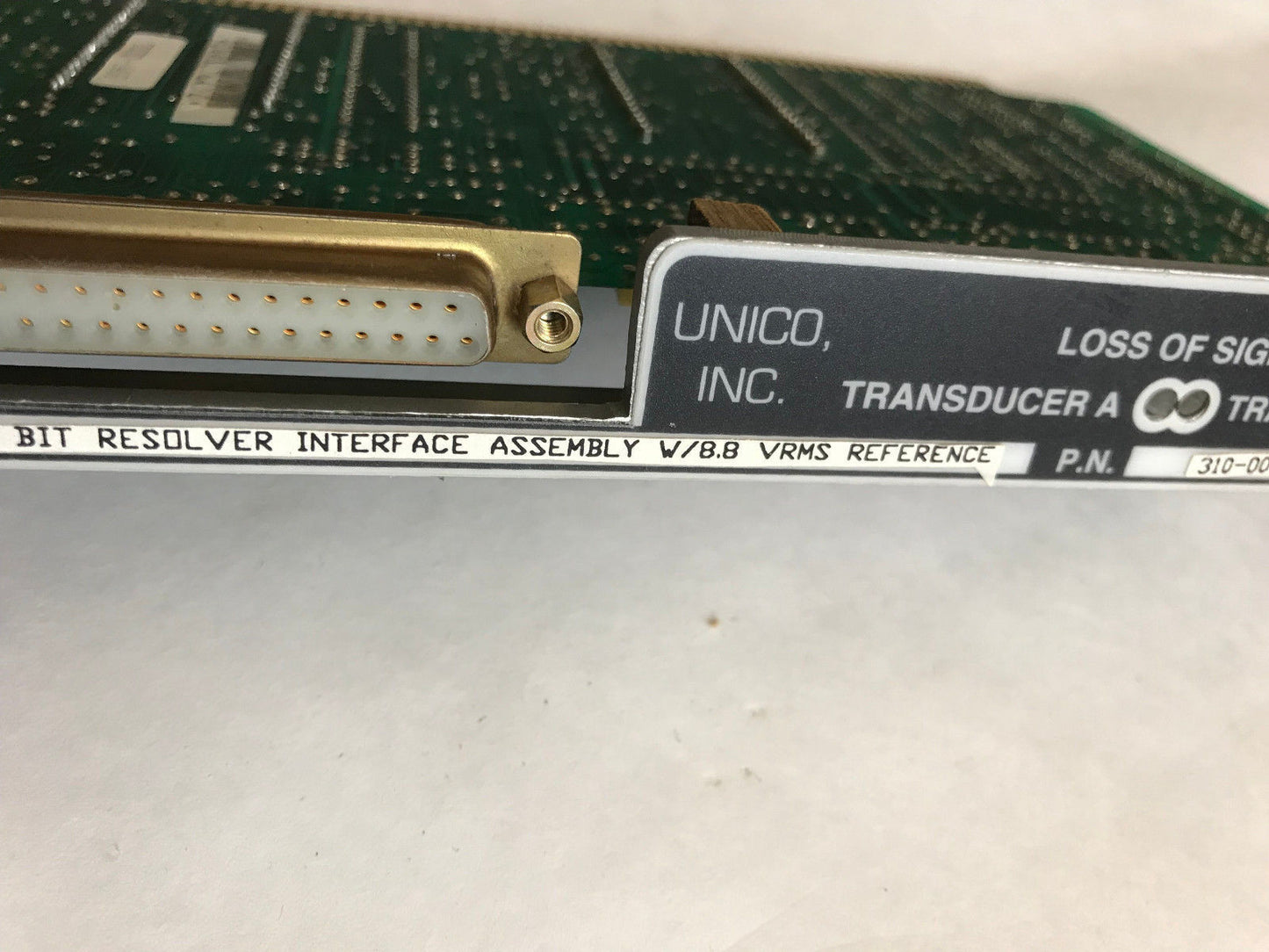 Unico 310-009 Resolver Interface Transducer Board 310009,702-322.1 9450,Es
