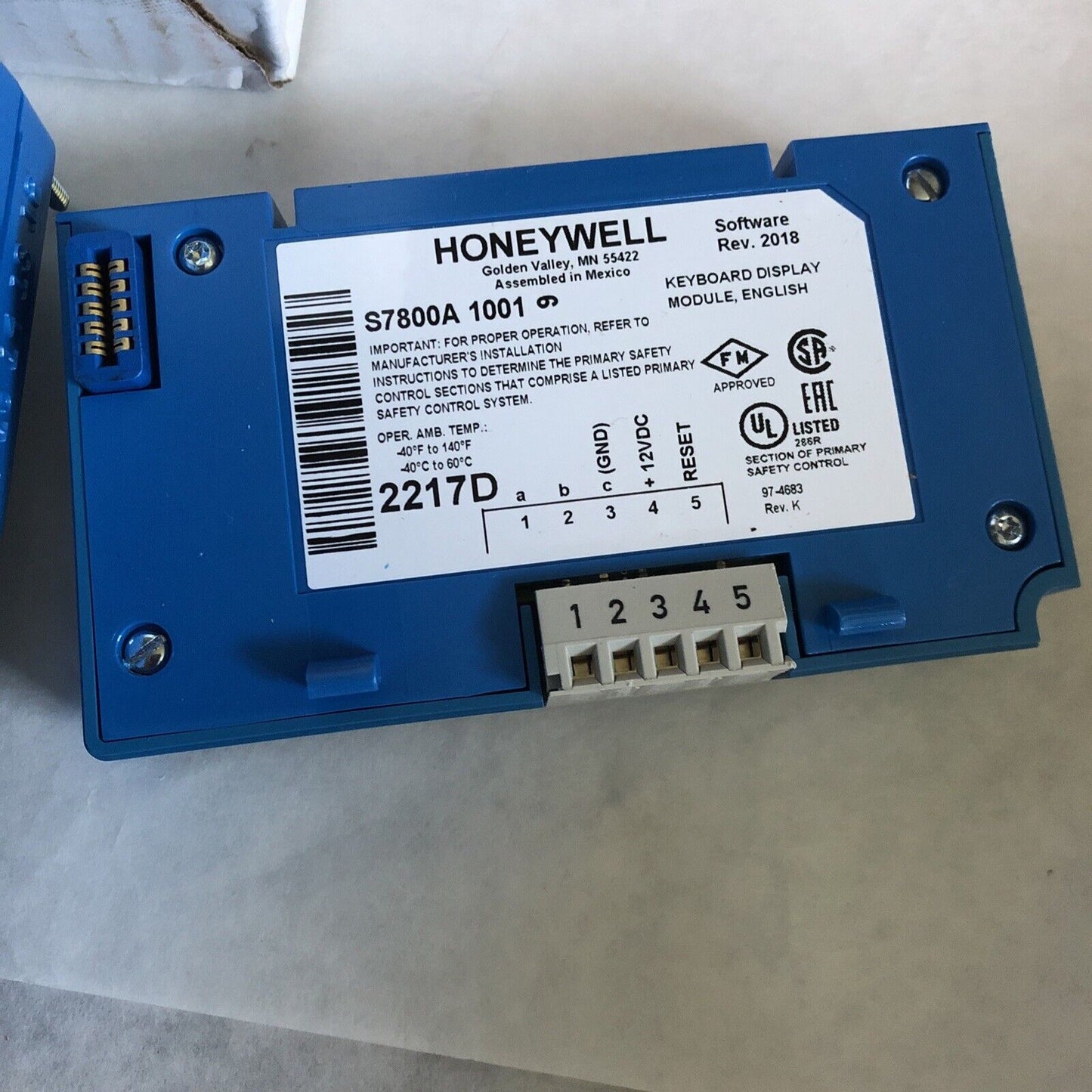 New Honeywell Rm7800l1012 Burner Control Rm7800l 1012,S7800a 1001,Su