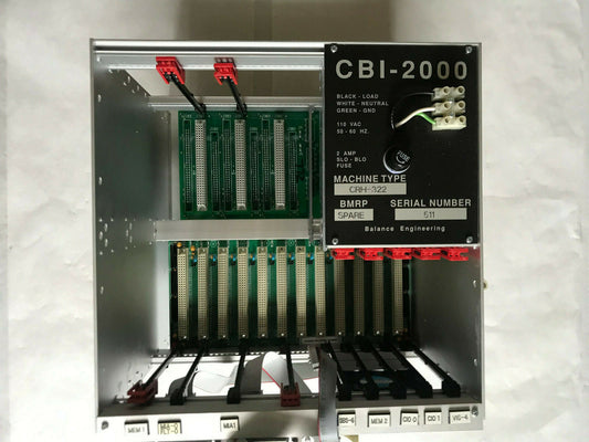 Balance Engineering Crh-322 Cbi-2000,Bebbpl-200,13890066 Controller Slot Rack,So