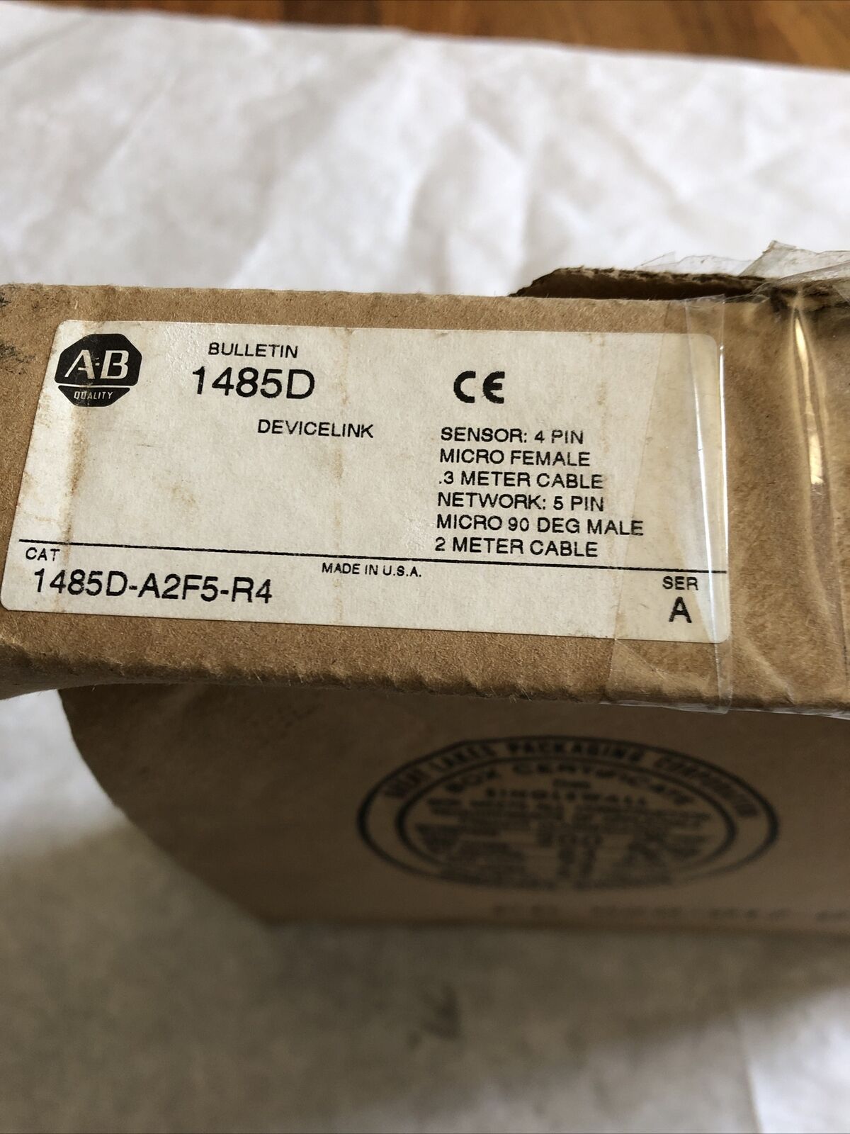 New Allen-Bradley 1485D-A2f5-R4 Devicelink Plc Cable,1485D,1485D A2f5 R4,De