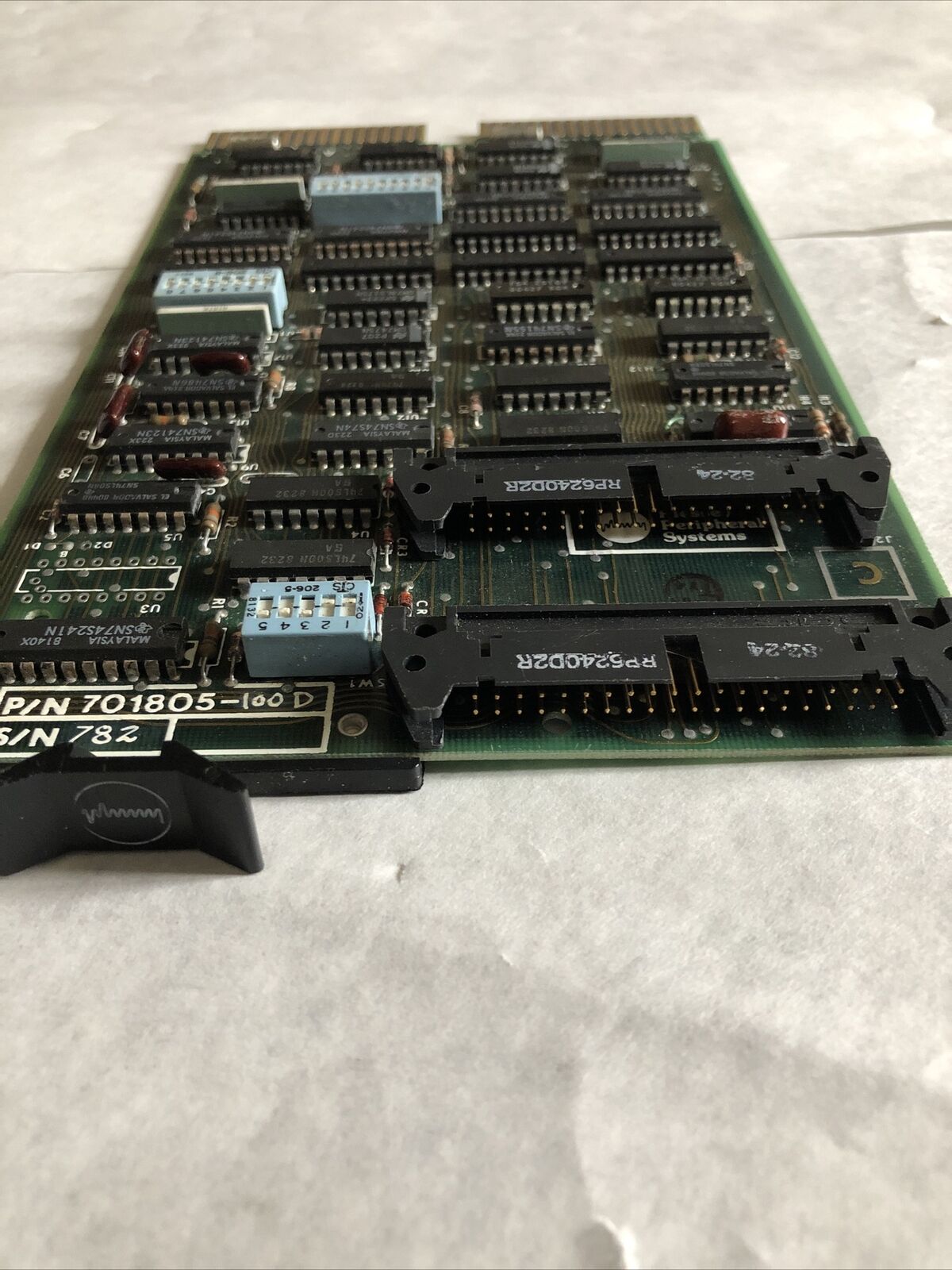 Plessey Microsystems 701805-100D,701804-001  Rev.A Stu Phillips Sp-18 Board,Bx