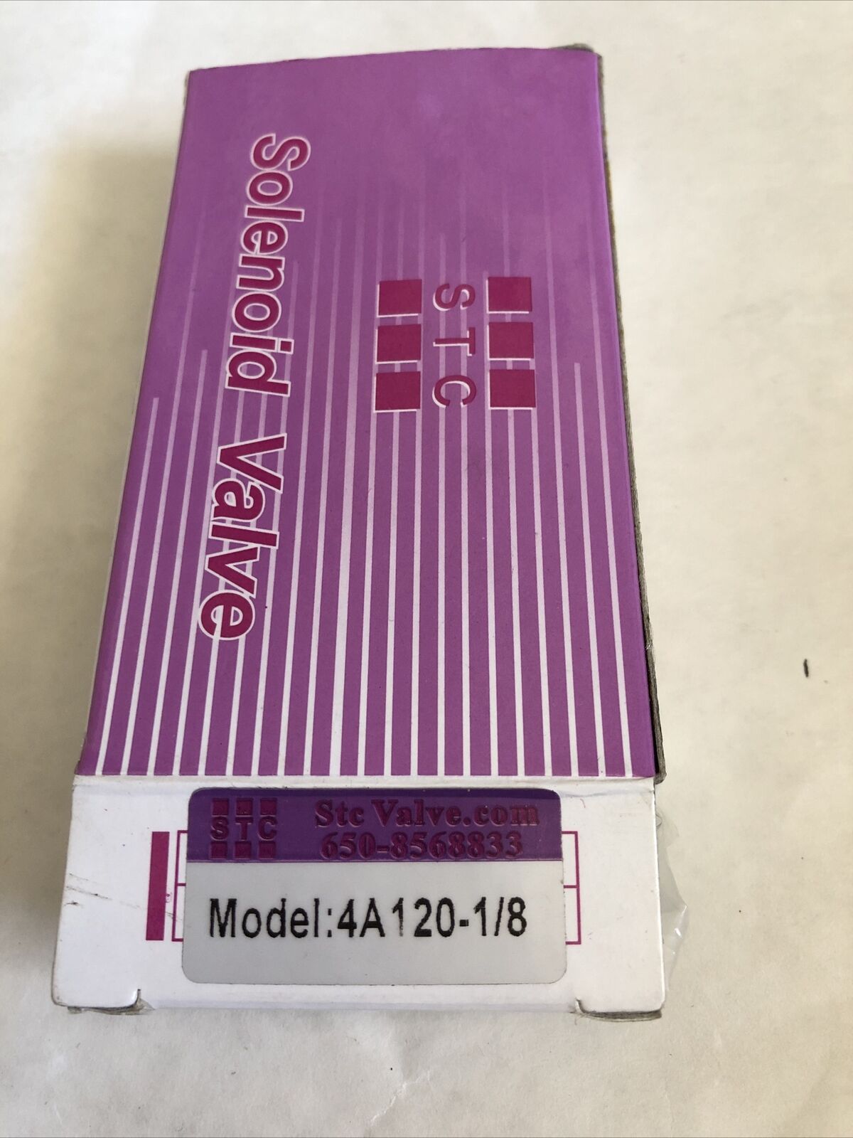 New Stc 4A 120-1/8 Pneumatic Solenoid Valve, 4A, 20Vac,1/8"-Npt,21-115-Psi,Fe