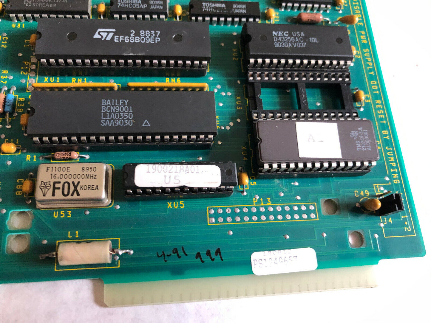 Bailey Controls 6638511E1 Iimkm01,Ps1249657  Ois Control Board,En