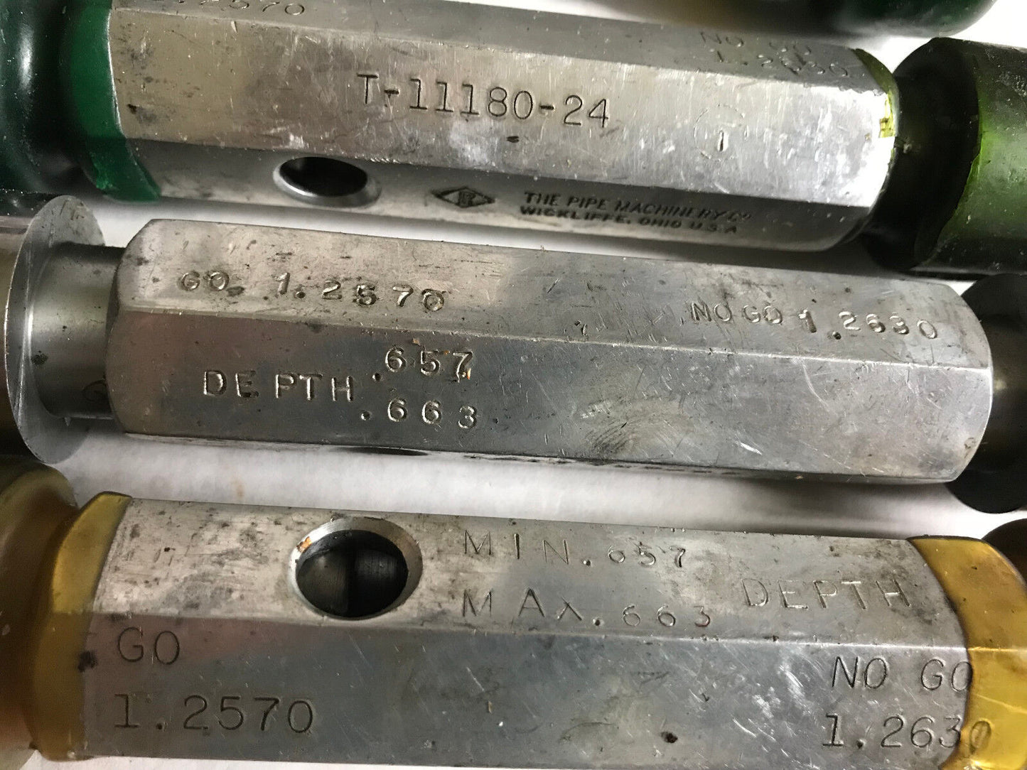 The Pipe Machinery Inspection Gage Go No Go Plug Gauge 1.2570 1.2630,Ep