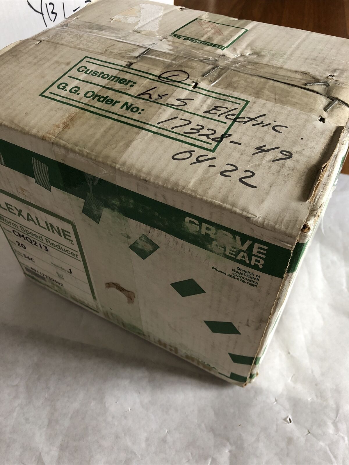 New Grove Gear Cmq213-1,Cm0213-1,Cmo213-1,F13rp Speed Reducer 20:1 Ratio,Tg
