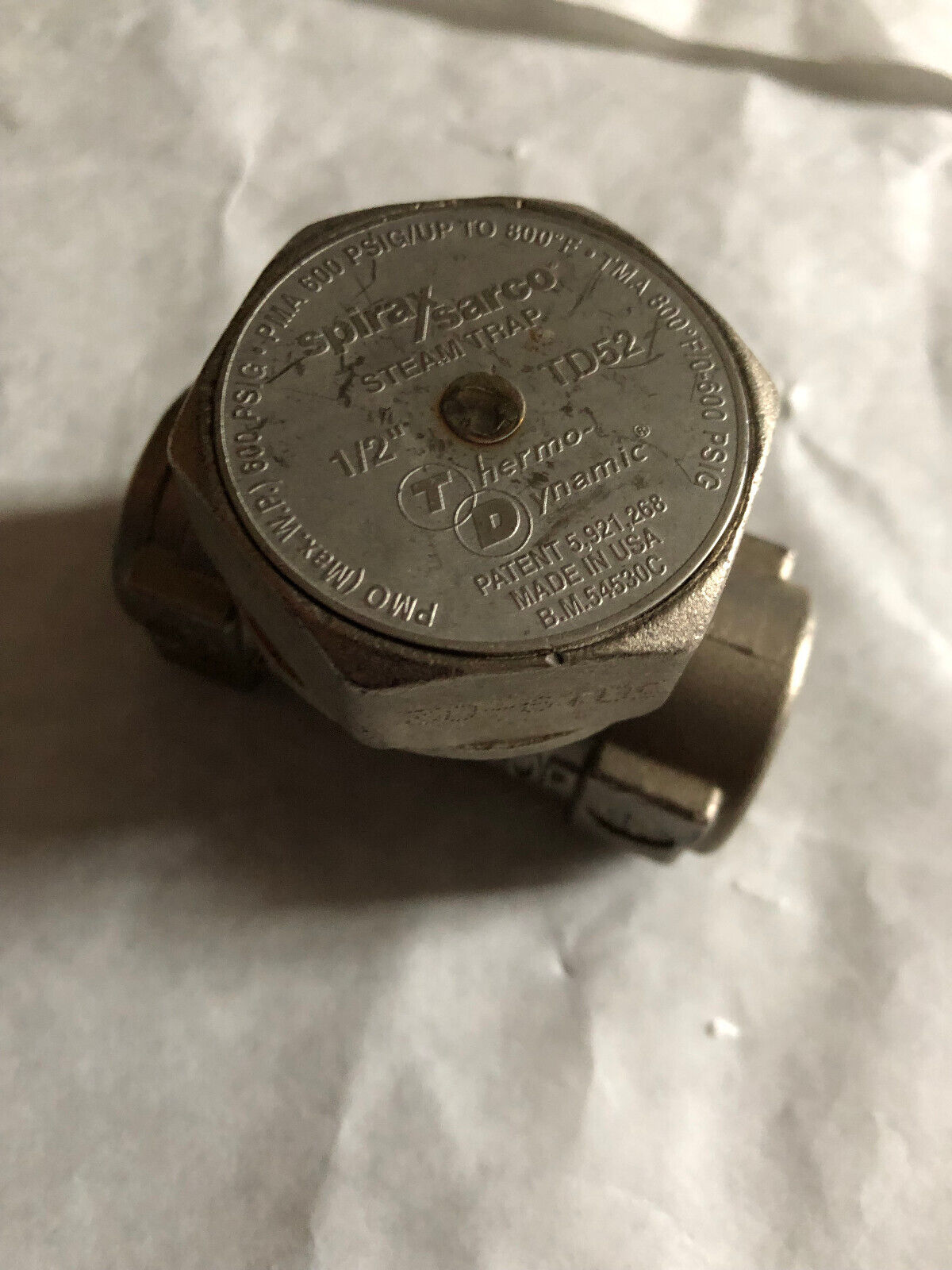 New 1/2" Spirax Sarco Td52 Steam Trap,Bm 54530C Thermo-Dynamic Steam Trap,Bt