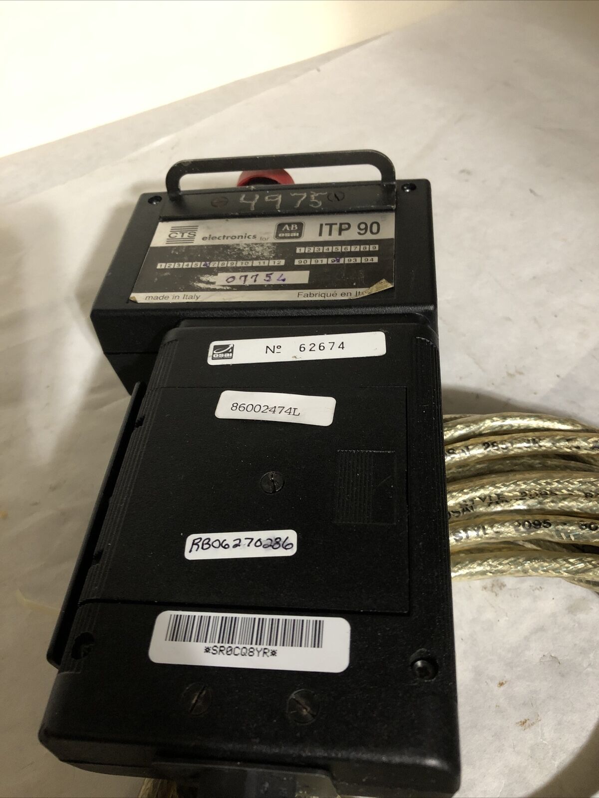 Cts,Osai 8600-2474L,Itp 90 Allen Bradley 86002474L,Rb06270286 Teach Pendant,Fk