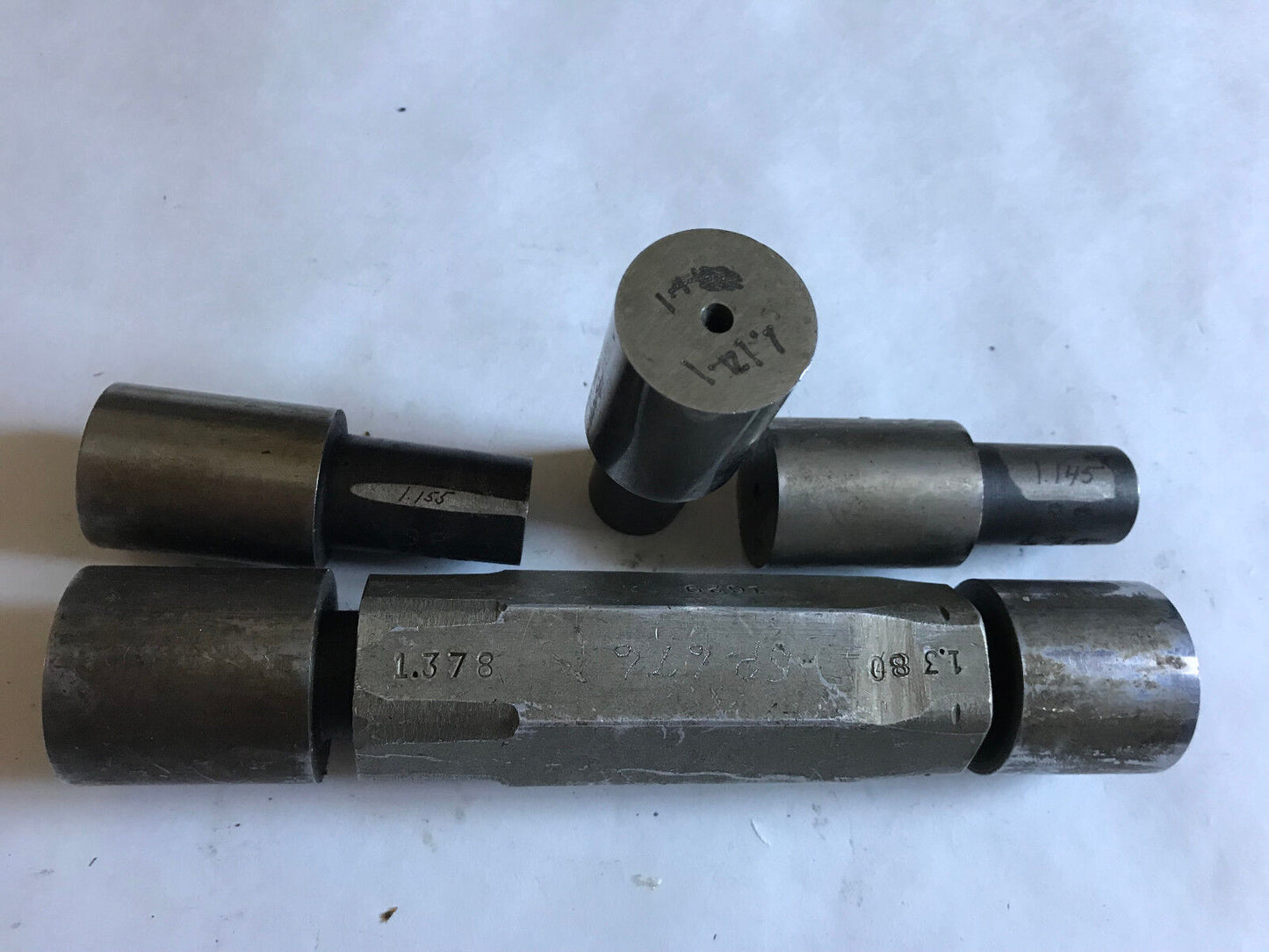 Lot The Pipe Machinery Go No Go Plug Gage 1.378,1.380,1.155,1.145,1.141,Sh
